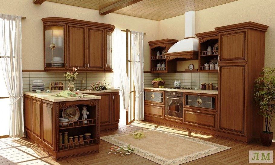 Кухня классика орех