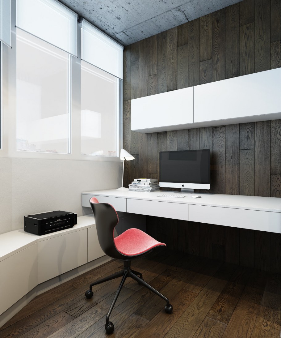 Офисный кабинет в стиле лофт