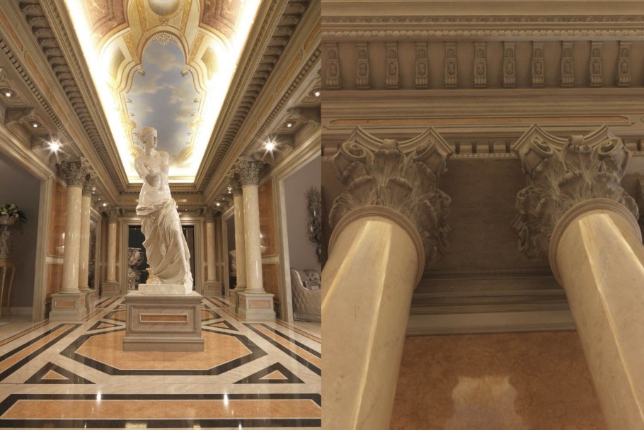 Внутренние интерьеры барочных сдан ЦДХ