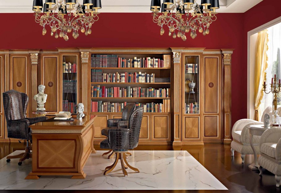 Мебель для кабинетов и библиотек в частном доме