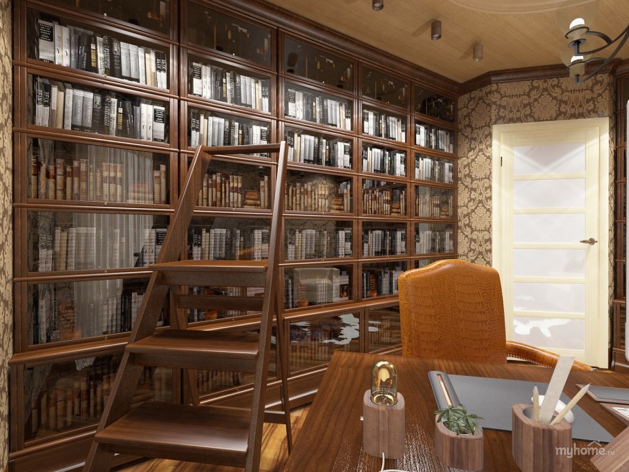 Украшение кабинета в библиотеке