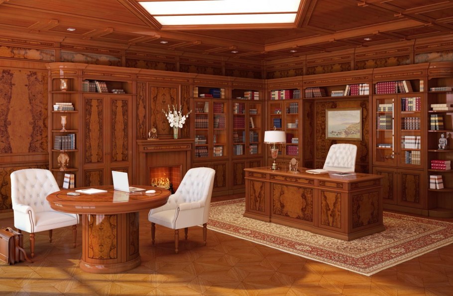 Кабинет из дерева