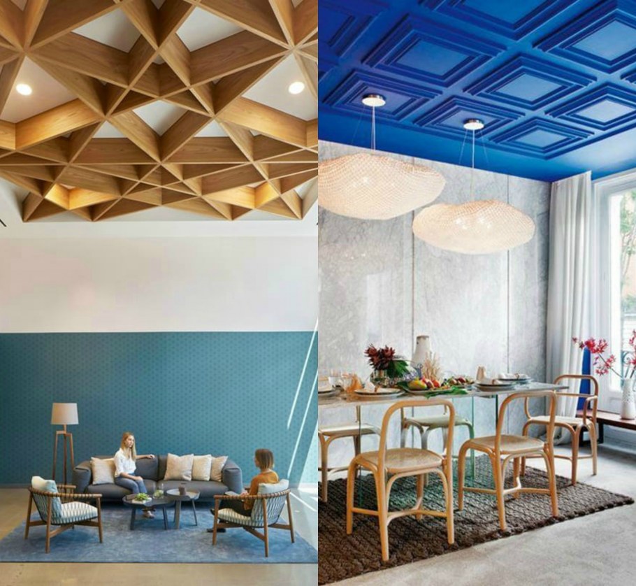 Новые тренды оформления потолка