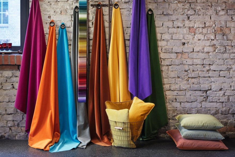 Оландсрот ткань в интерьере