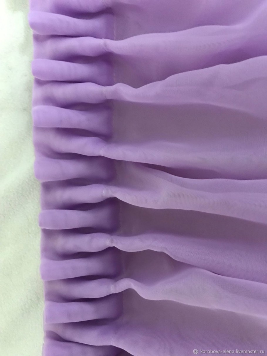 Тюль лавандового цвета