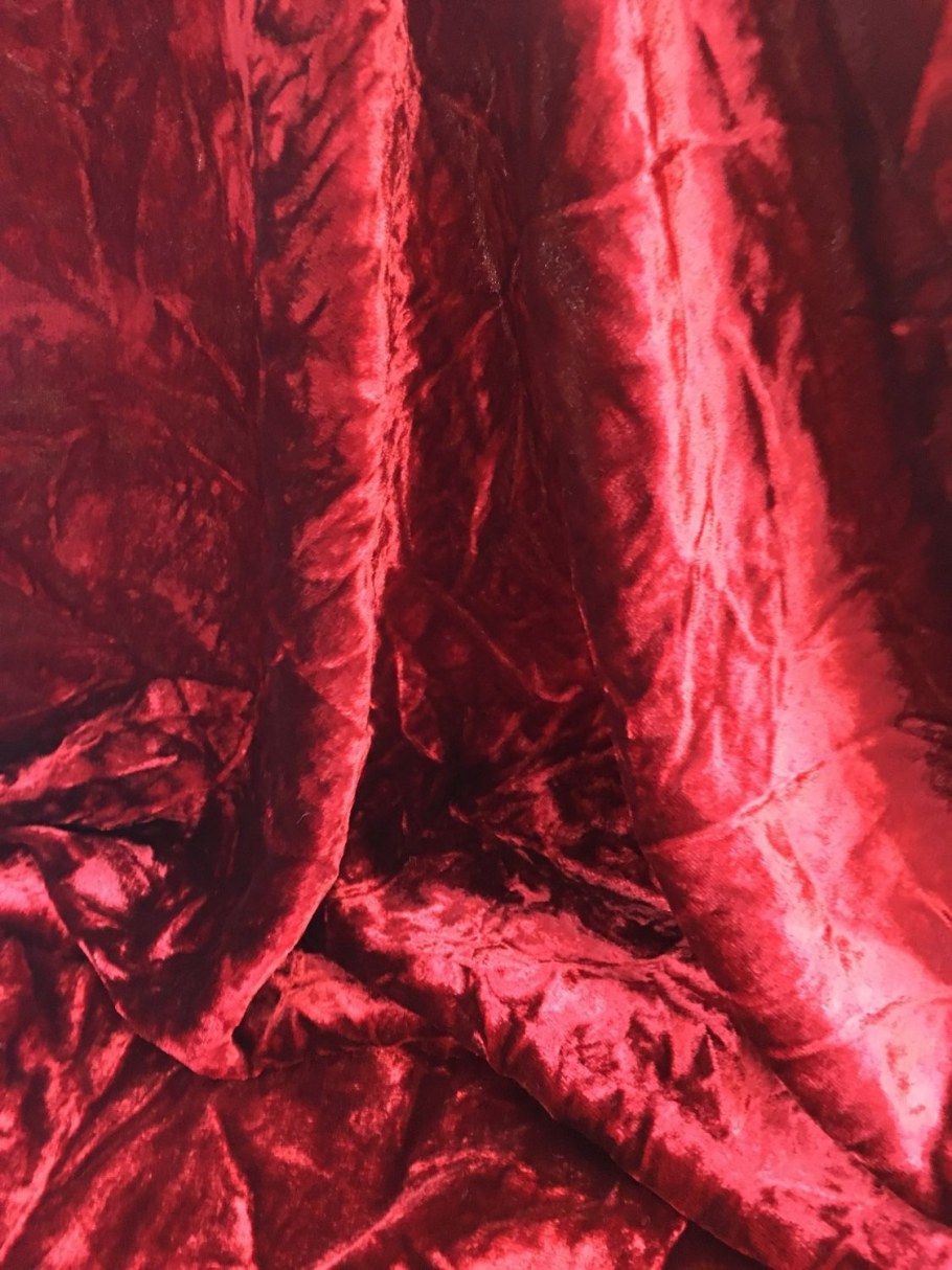 Бархат крэш бордо