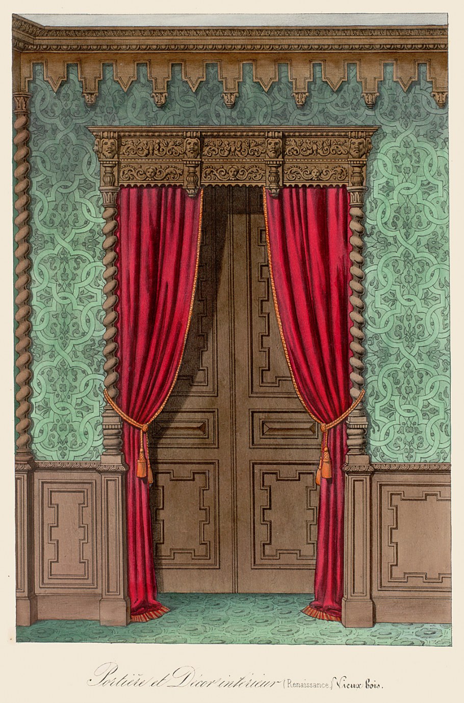 Шторы в викторианском стиле