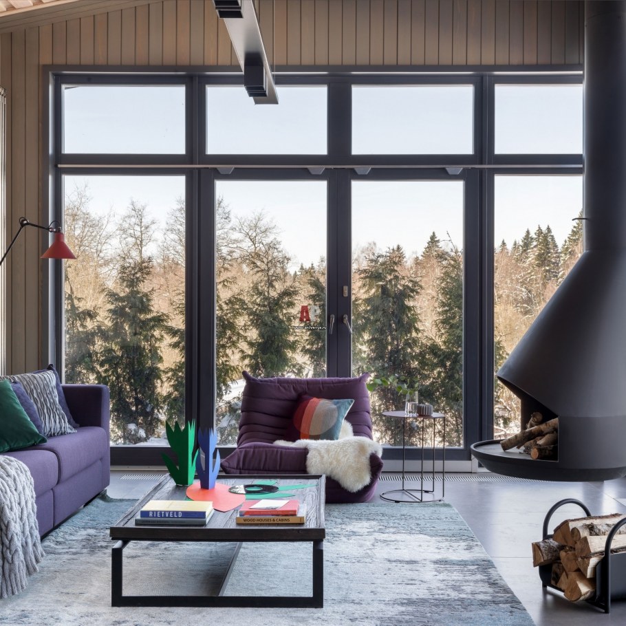 Скандинавский стиль панорамные окна