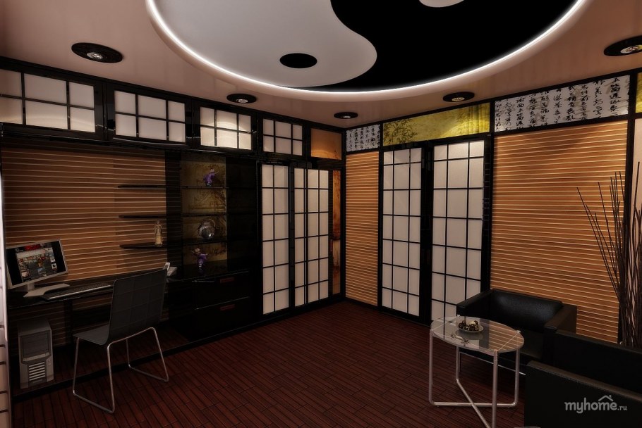 Потолок в японском стиле