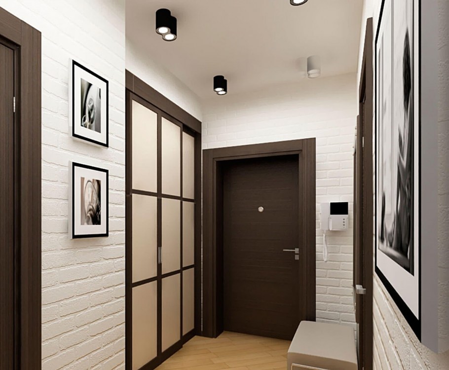 Обои в прихожую в квартире двухкомнатной