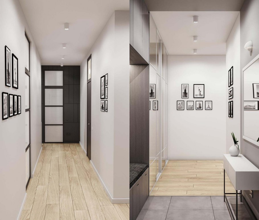 Прихожая в трехкомнатной квартире