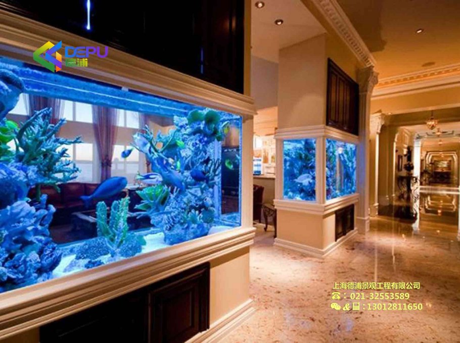 Морской аквариум в интерьере квартиры