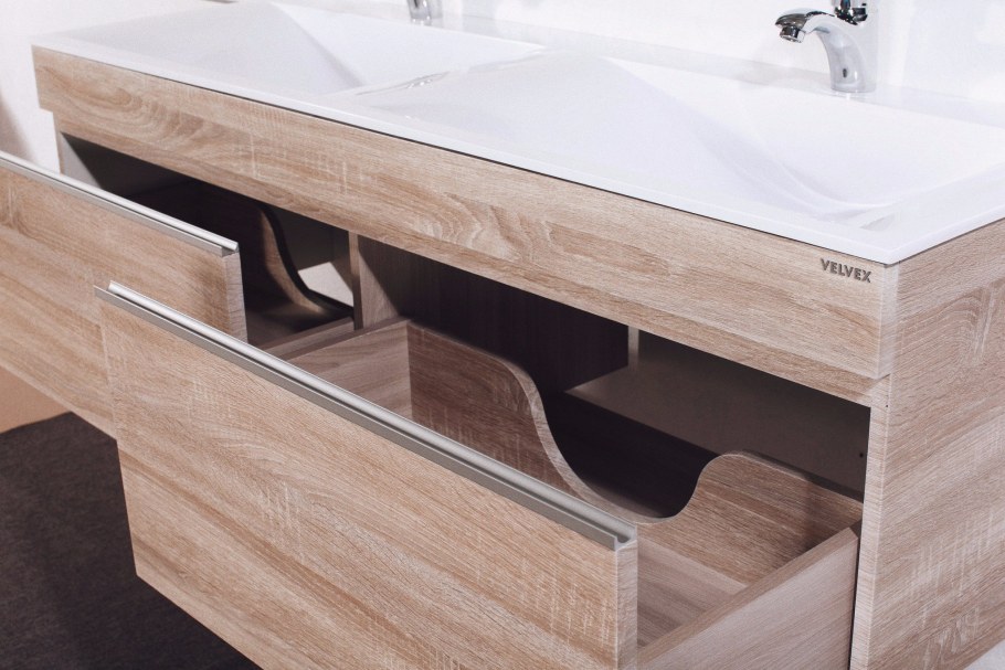 Двойная раковина 140 см Velvex Pulsus 140
