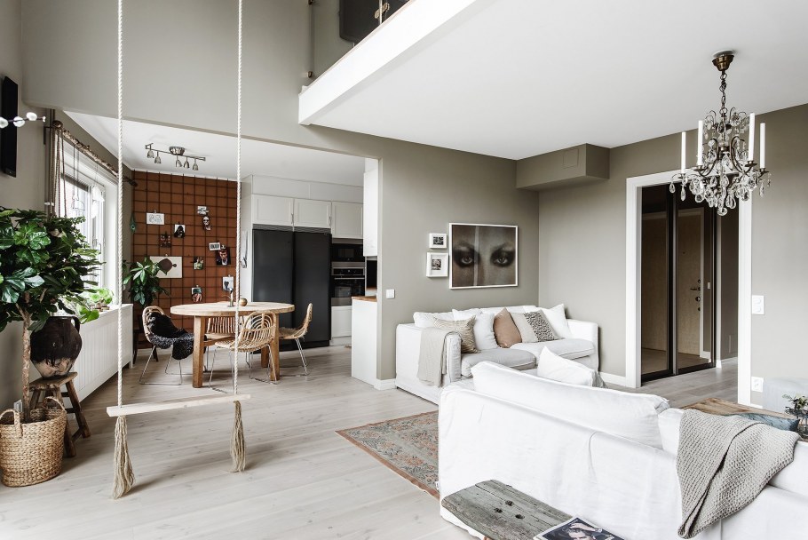 Гостиная Скандинавский стиль хюгге