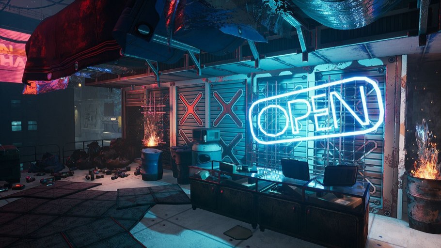 Cyberpunk 2077 бар