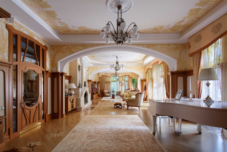 Ар-нуво стиль в интерьере