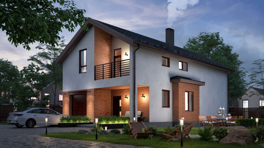 Двухэтажный дом