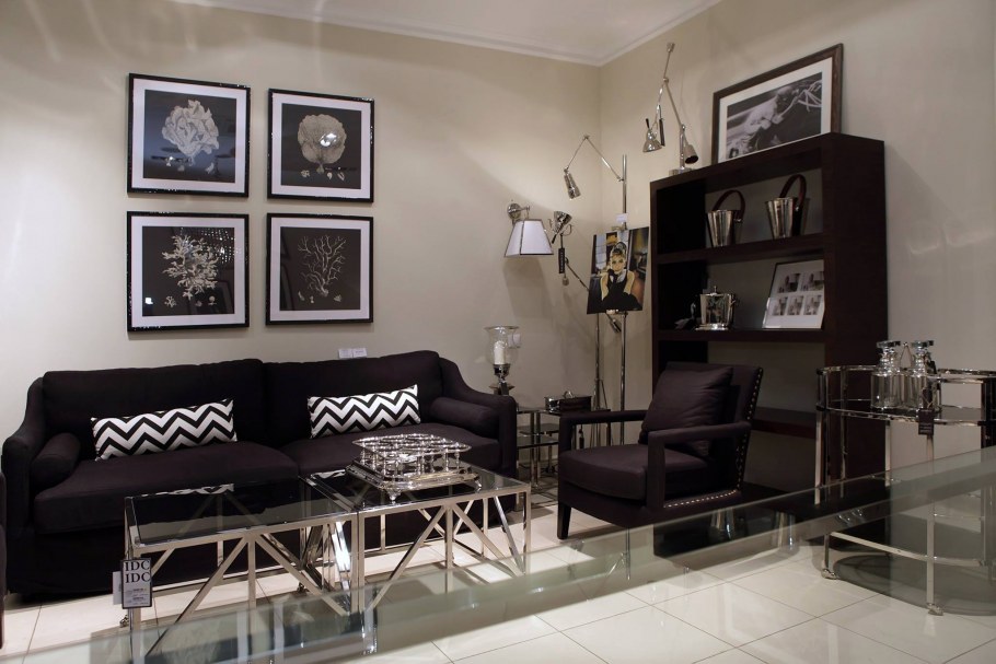 Черные элементы в интерьере