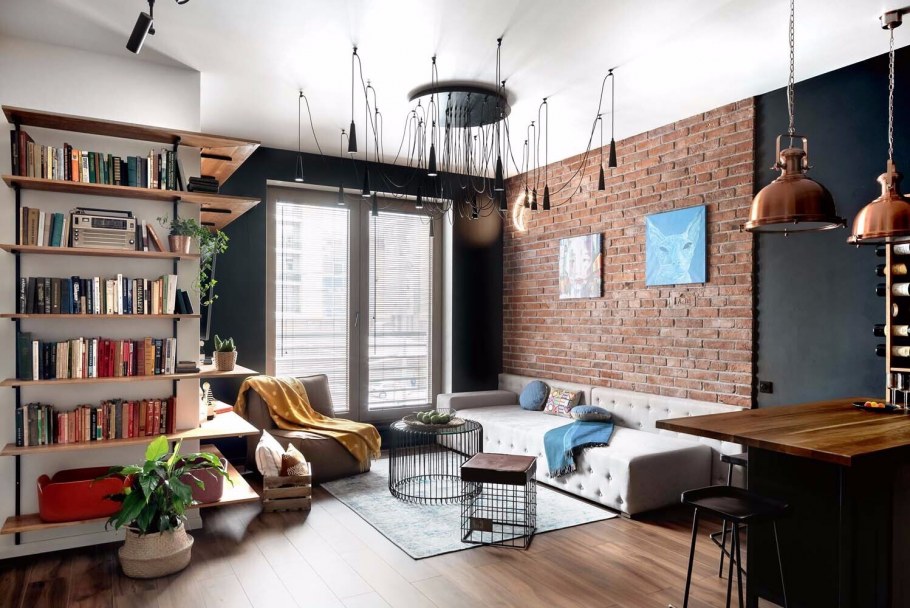 Питерский лофт в интерьере