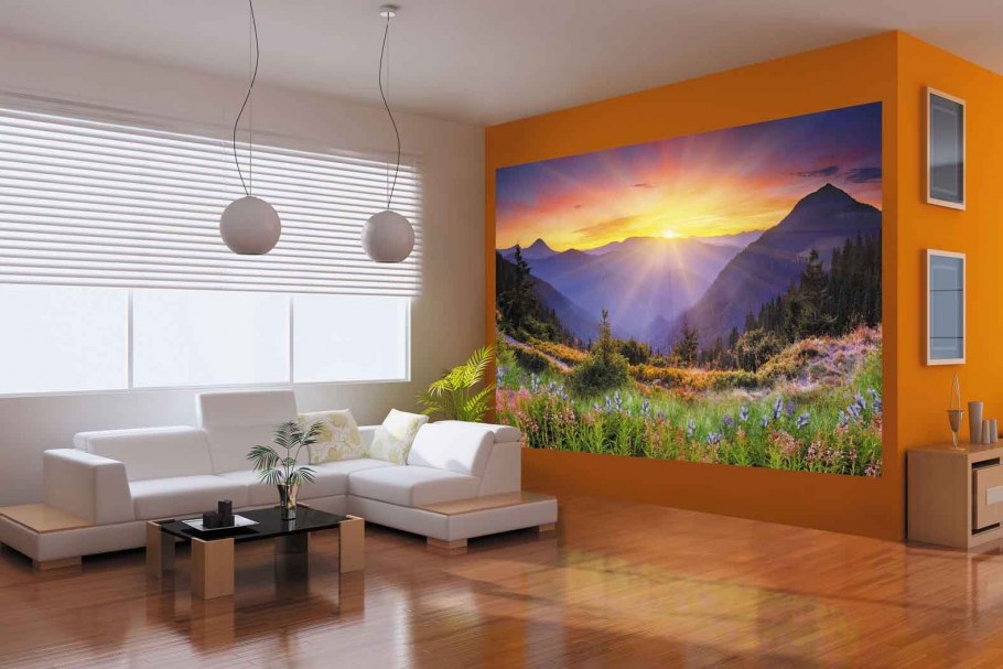 Фотообои в интерьере