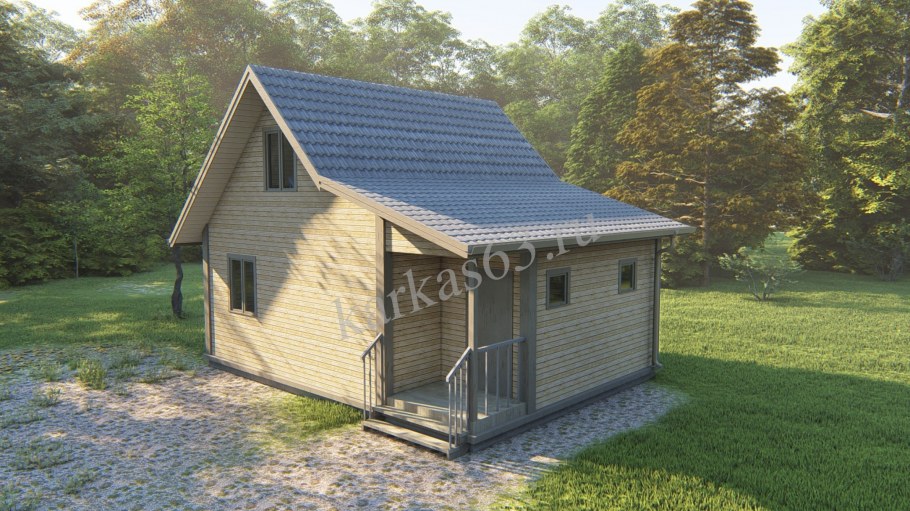 Летний щитовой домик