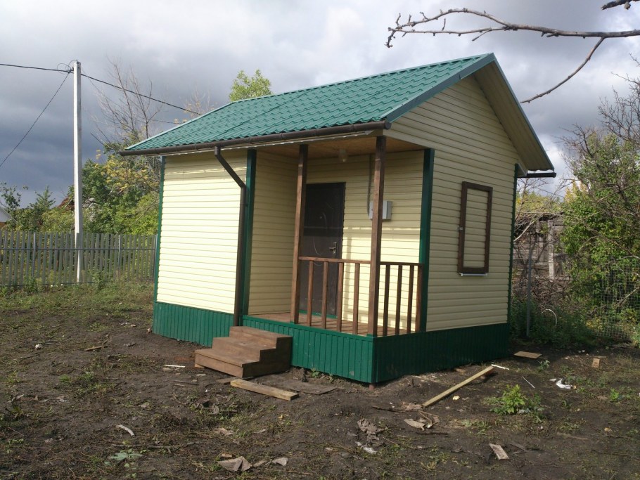 Садовый домик 5х6 каркасный