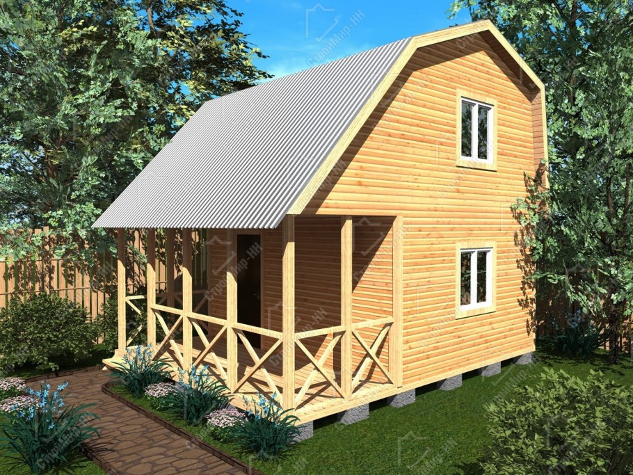Дачный домик 6 на 6