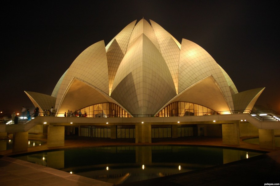 Храм лотоса Дели Индия