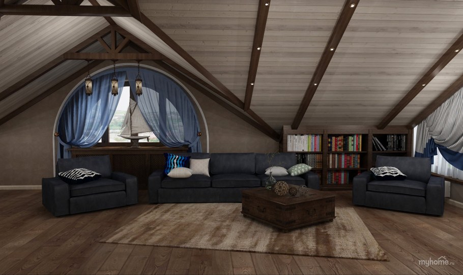 Сцена на мансарде