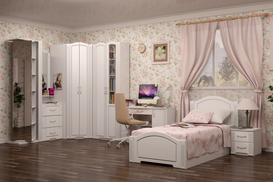 Спальня для девочки в классическом стиле