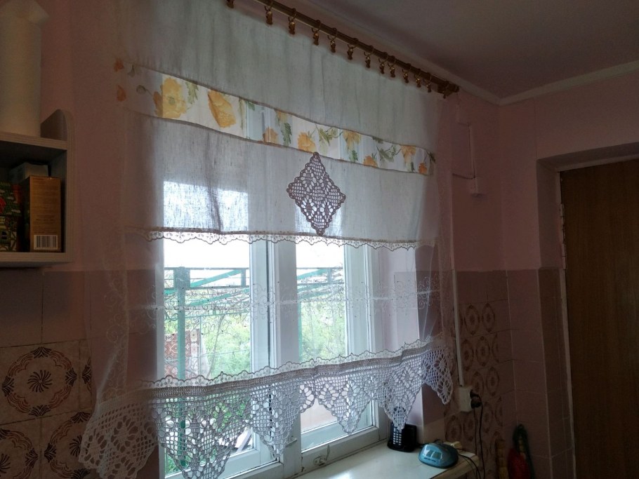 Деревенские занавески на окна