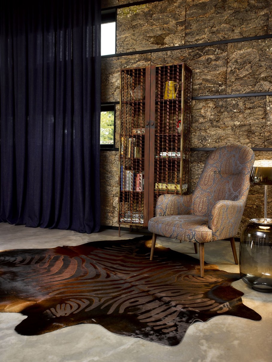 Кожа и бархат в интерьере