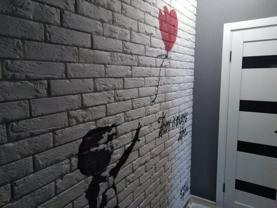 Гипсовые 3д панели в лофте