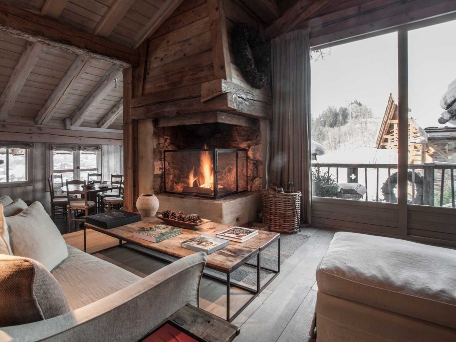 Камин в стиле Шале