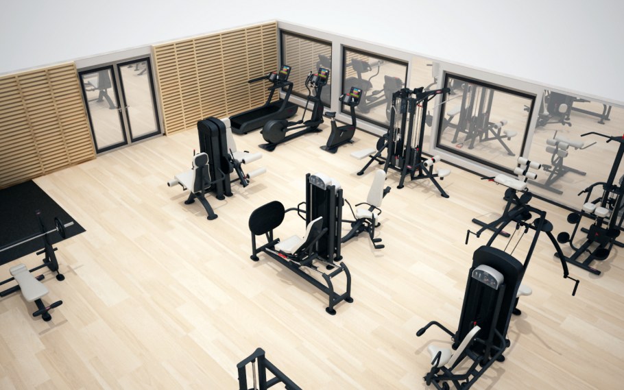 Интерьер спортклуба