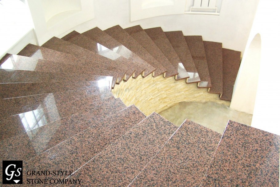 Лестницы из гранита и мрамора