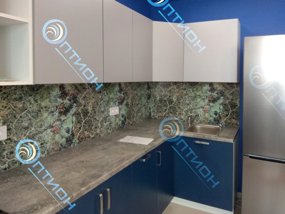 Кухня пластик мрамор
