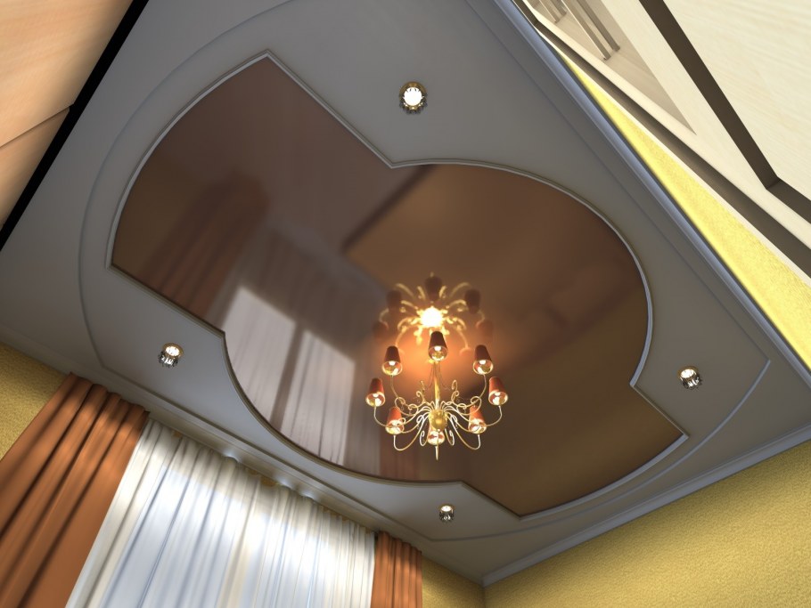 Потолок в гостиной