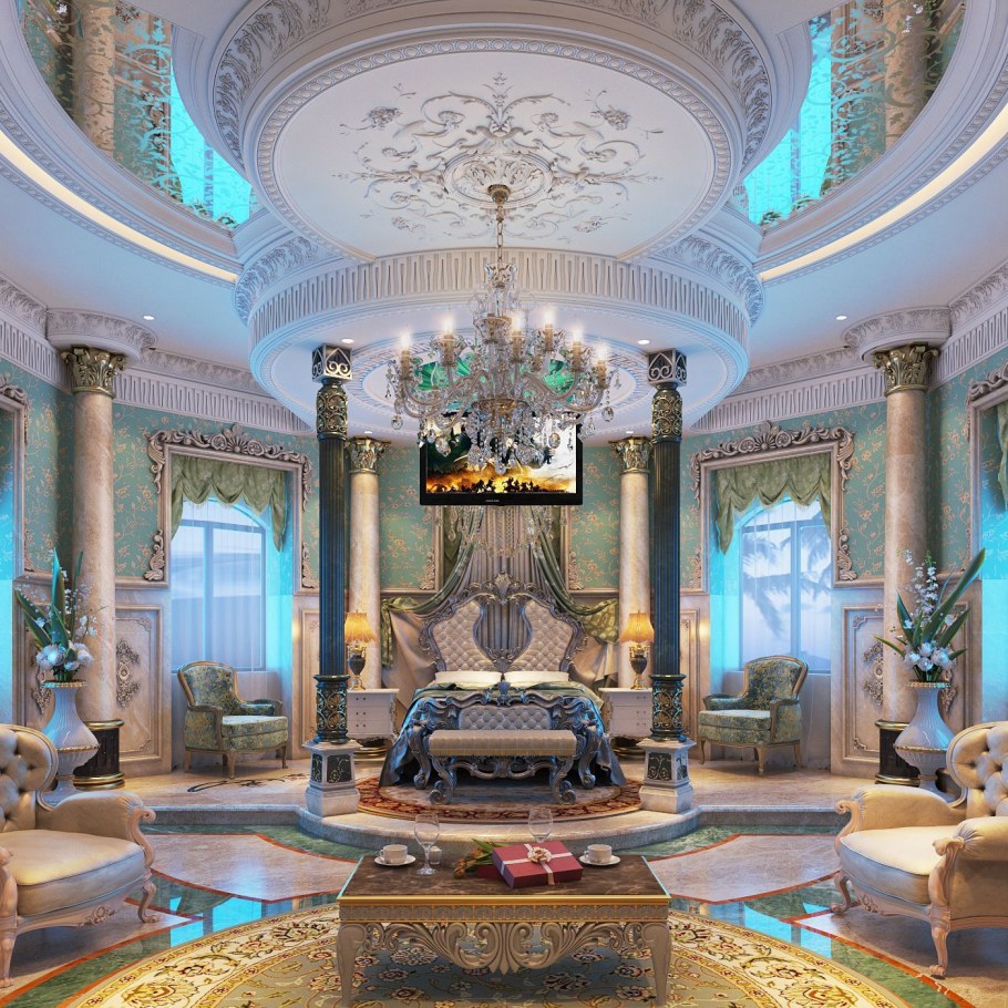 Luxury Mansion Interior спальни