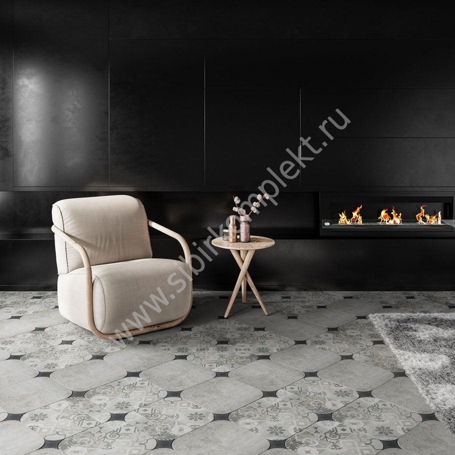 Stella Black border 02 110х110 (1-й сорт)