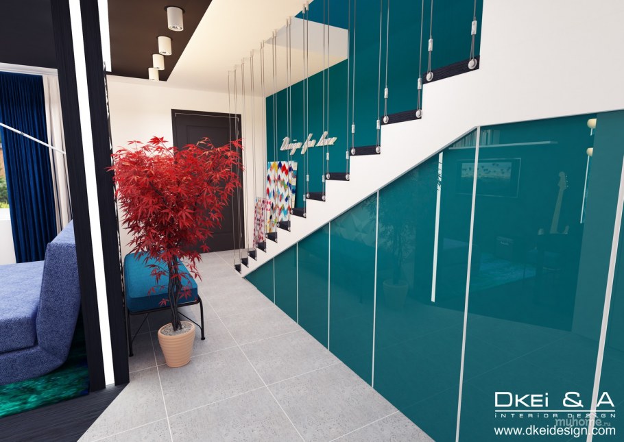 Отделка лестничного холла