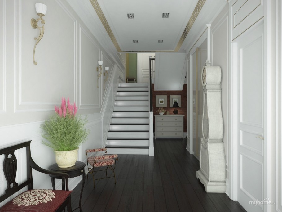 Коридор прихожая в таунхаусе