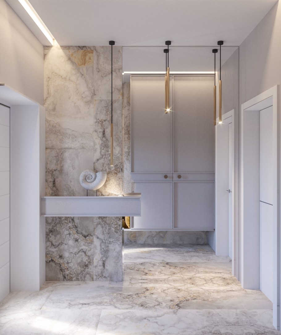 Дизайн прихожей в таунхаусе