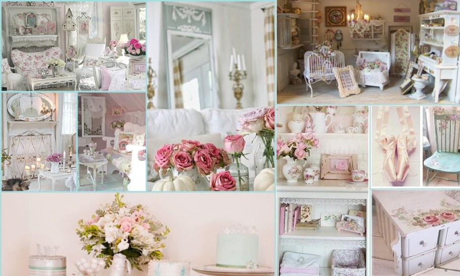 Декор бутылок в стиле шебби Шик