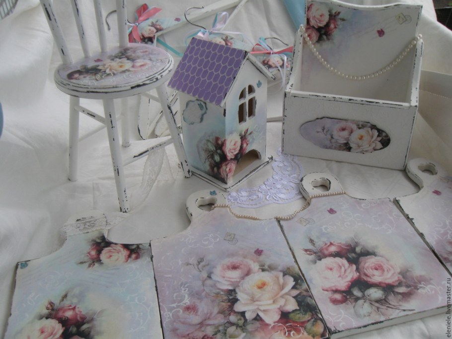 Стиль шебби Шик коллаж