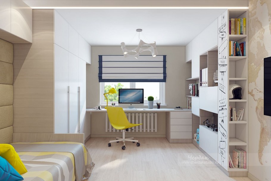 Проект комнаты для подростка мальчика