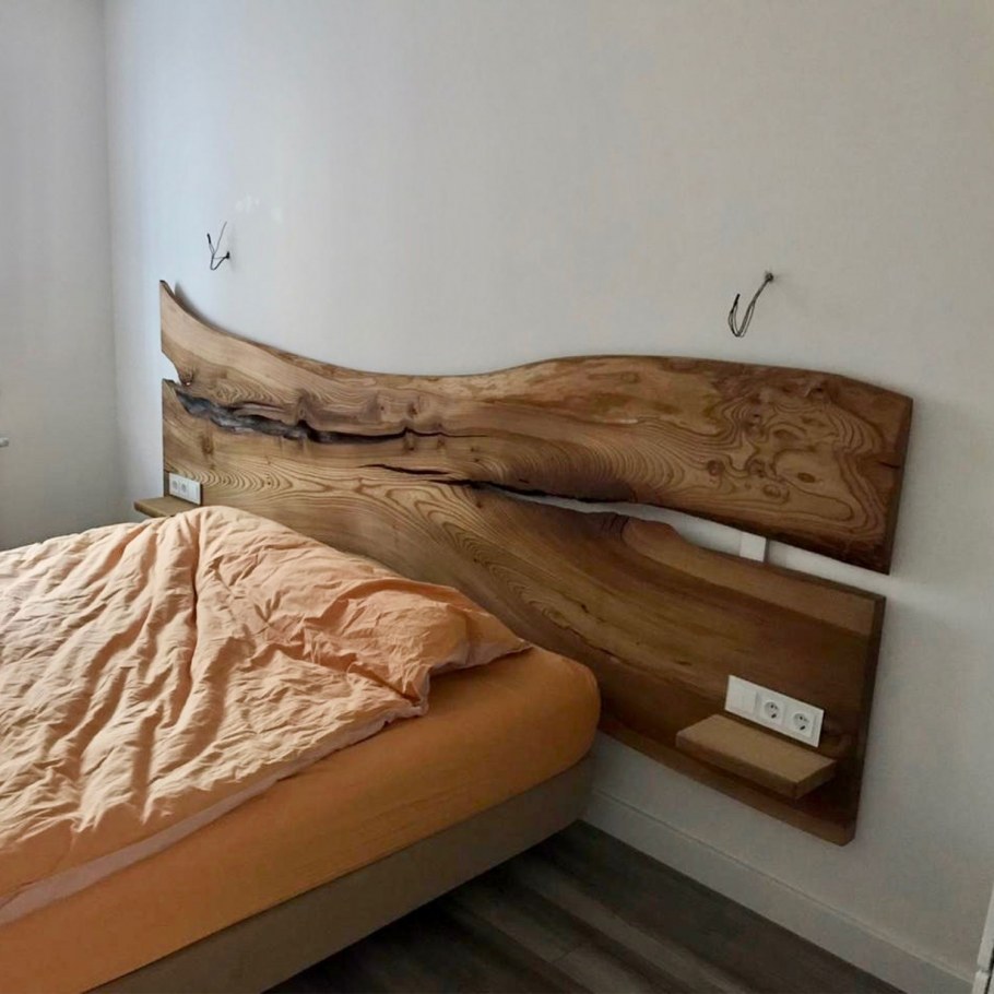 Кровать из слэба карагача