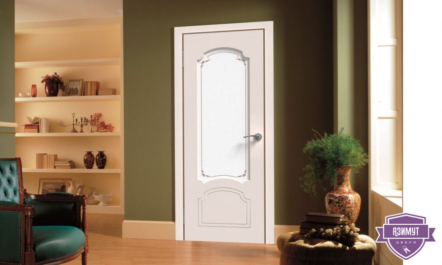 Белые двери Модерн в интерьере