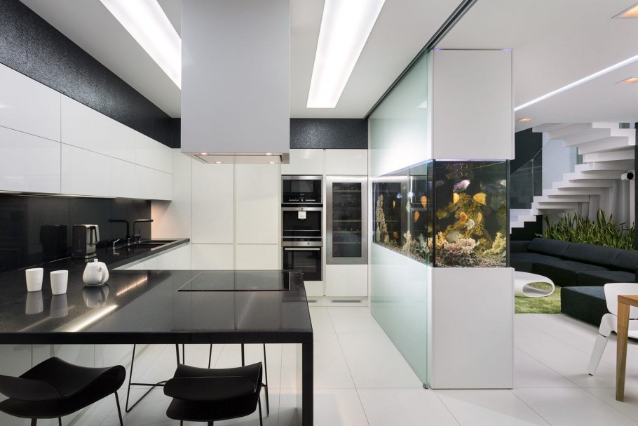 Аквариум в интерьере Минимализм