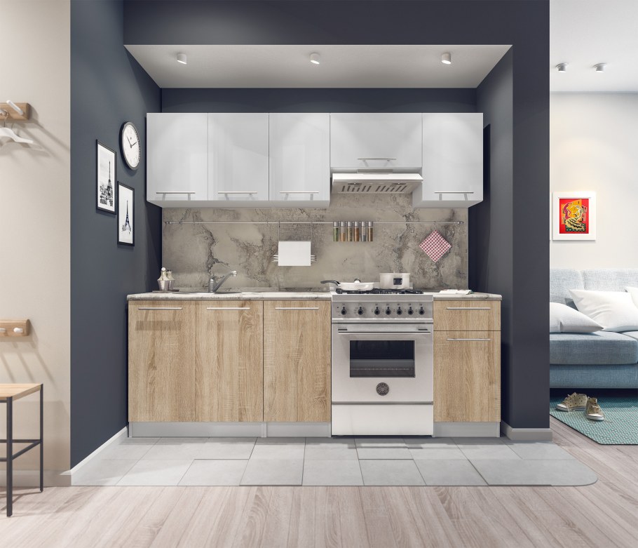 Кухня дуб сонома Столплит